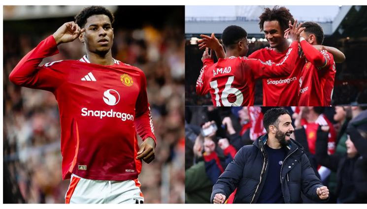 Манчестър Юнайтед Евертън - В 3-тия си мач за Манчестър Юнайтед Аморим взе дебютни 3 точки във Висшата лига