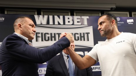 Пресконференция на Кубрат Пулев и Махмуд Чар