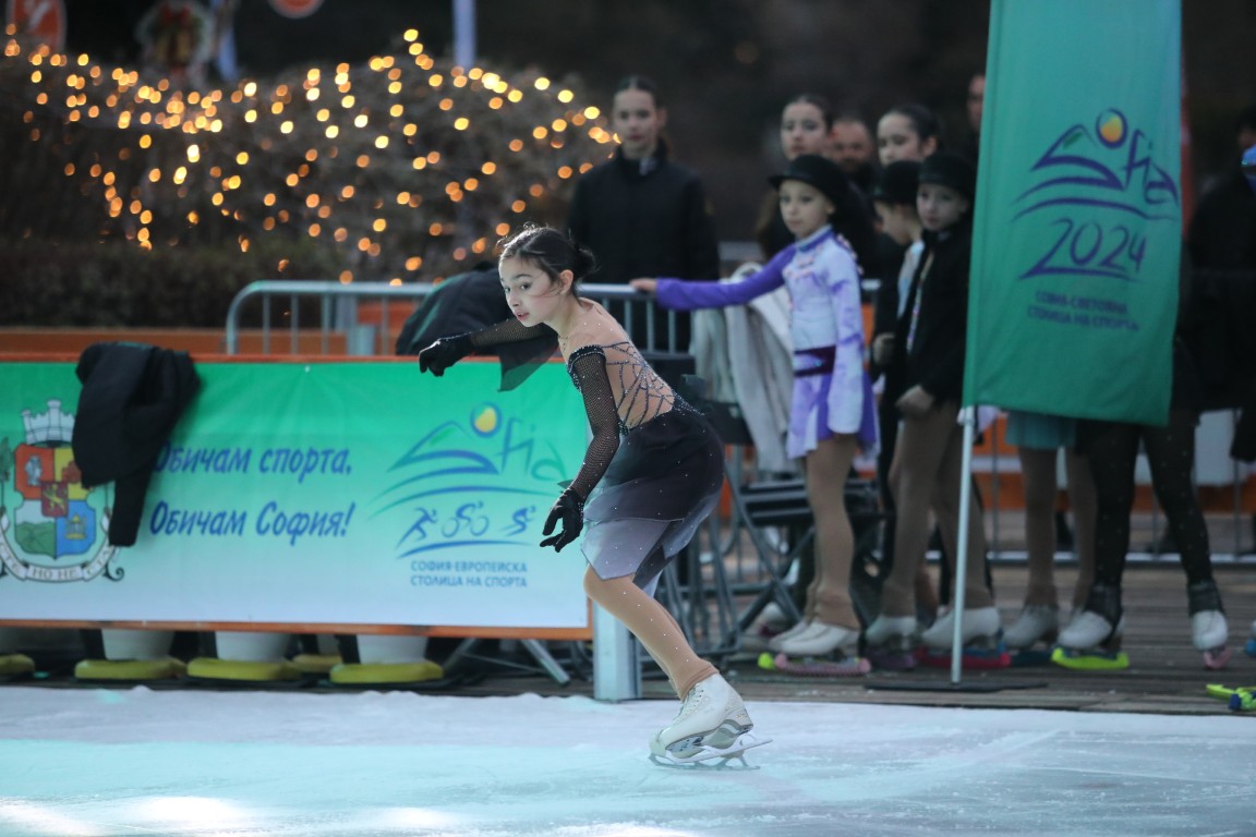 Най-голямата ледена пързалка на Балканите "Айс парк" (Ice Park) беше открита днес в София. Леденият парк заема обща площ от 11 000 кв.м с ледено поле 4000 кв.м с три големи пързалки.