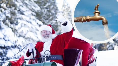 дядо коледа вода