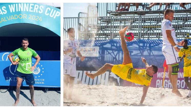 Филип Филипов плажен футбол - Наш постави 2 голови рекорда в Шампионската лига по плажен футбол