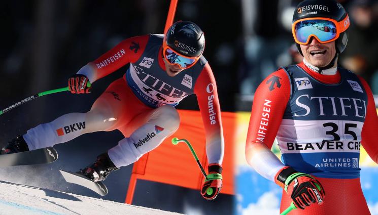 Жюстен Мюризие - Хищни птици: Готин швейцарец отвя великана Одермат в спускането на пистата Birds оf Prey