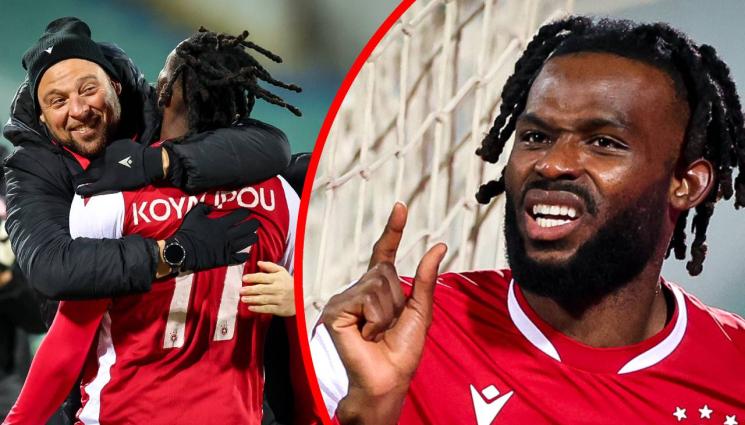 Годуин Коялипу - Голмайсторът на ЦСКА остана с един авер по-малко у нас. Биха шута на негов сънародник