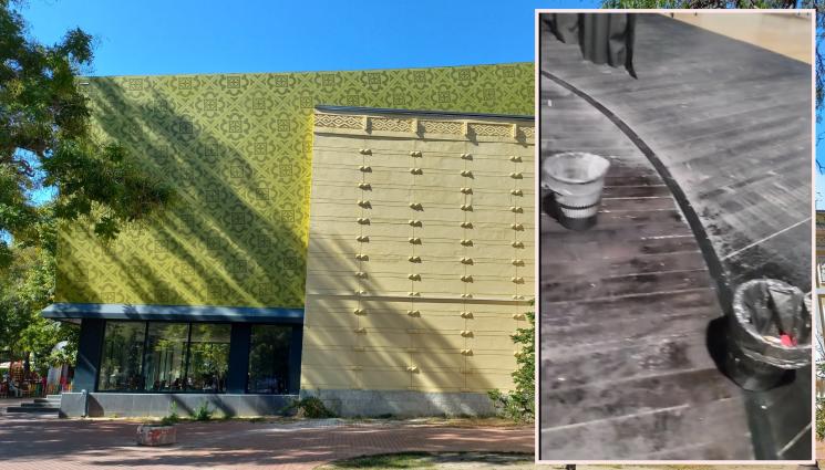 покрив - СЛЕД РЕМОНТ ЗА НАД 10 МЛН. ЛЕВА: Покривът на варненския театър прокапа!