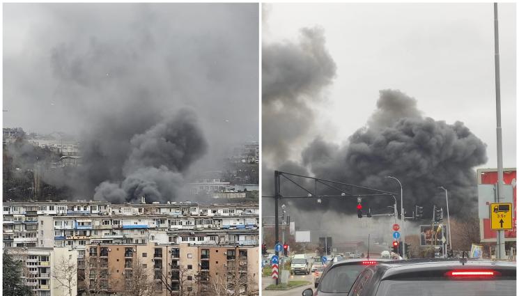 пожар - ОГНЕН АД: Огромен пожар се вихри до бензиностанция! (ВИДЕО)