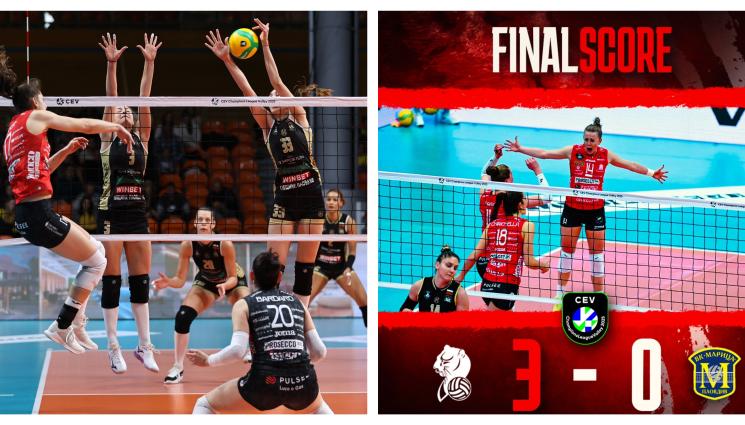 Имоко Конеляно Марица Шампионска лига - Марица падна за час и малко от европейските клубни шампионки в Италия