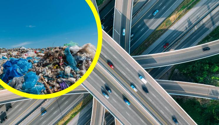 магистрала - ИСТИНСКИ ПРИМЕР: Държава превръща боклука в магистрали!