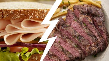 сандвич пържола