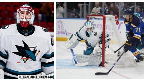 Александър Георгиев Сан Хосе Шаркс дебют