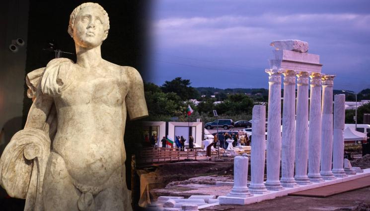 Хераклея Синтика - БЕЗ ХИМИКАЛИ: Реставрираха едната статуя от Хераклея Синтика