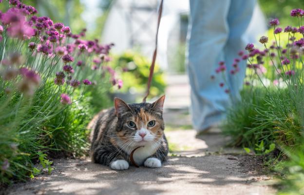 домашна котка и собственичка