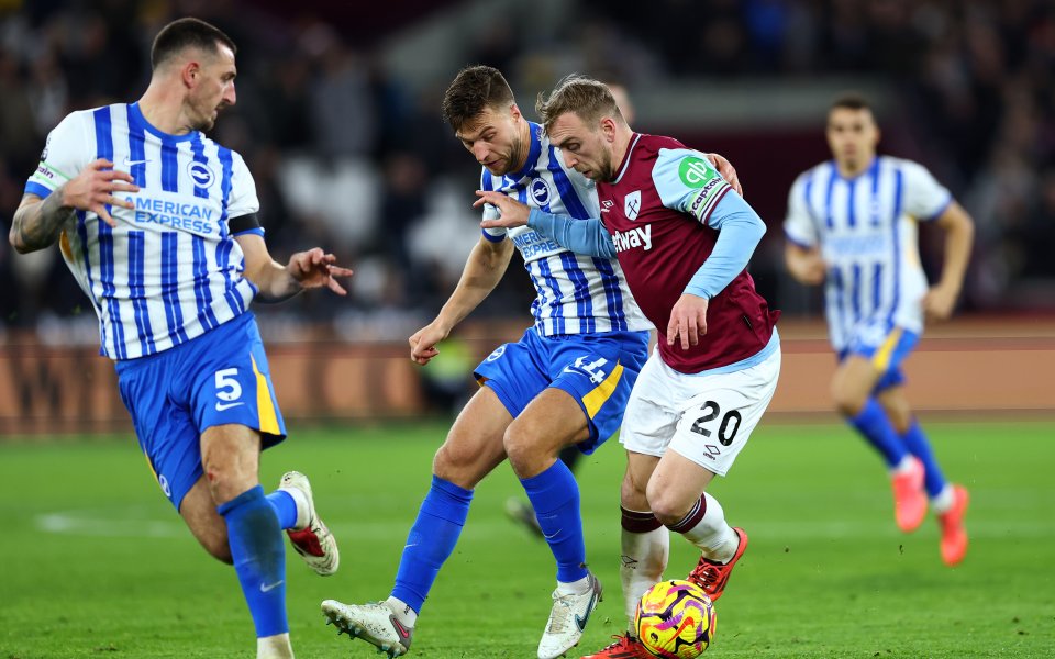 Уест Хем Юнайтед - Брайтън & Хоув Албиън 1:1 / Висша лига, 17-и кръг, 21.12.2024 г.