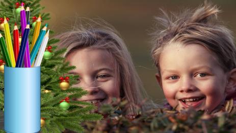 деца елха моливи