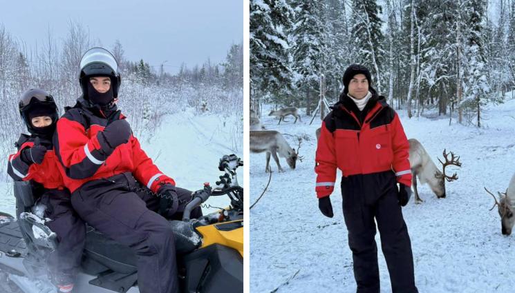 Кристиано Роналдо - Погнаха Роналдо в Лапландия, разхождал се по ски писта