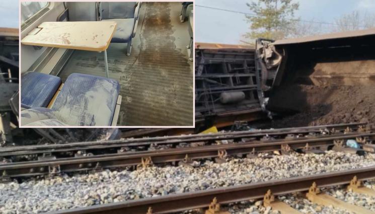 вагон - ИЗДИРВАТ ВАНДАЛИТЕ: Окепазиха с пожарогасител чисто нови вагони!