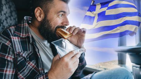 гърция шофьор сандвич