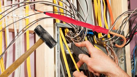 кабели чук нож чадър