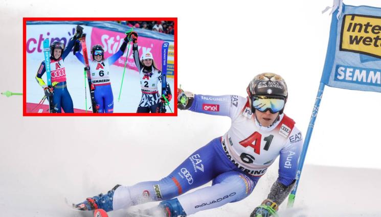 ски алпийски жени - Федерика Бриньоне спечели гигантския слалом в Земеринг