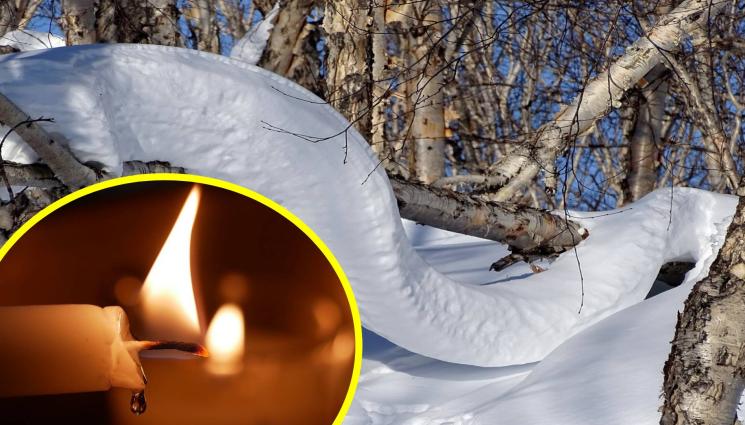 сняг свещ - ПРЕДПРАЗНИЧНО МРЪЗНЕНЕ: На хората им писна без ток - блокират важно трасе! (СНИМКИ)