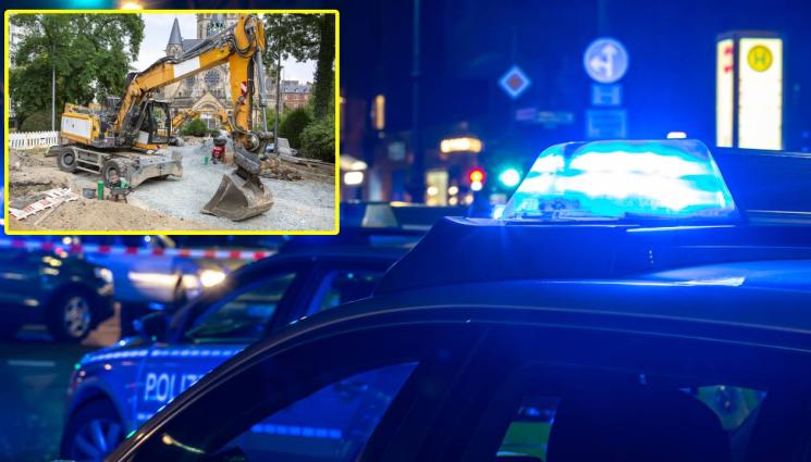 d - ГЕРМАНИЯ СЕ ТРЕСЕ: Газят полицаи с багер!