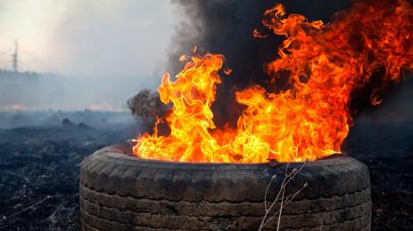 запалена гума