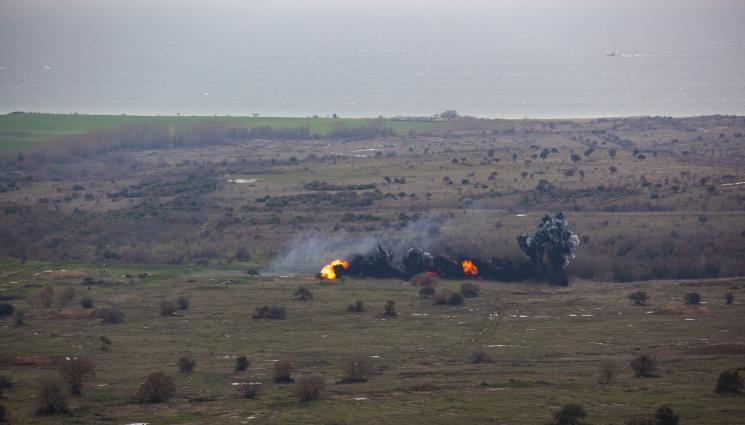д - Армията взриви мина, намерена в гора край София (СНИМКА)