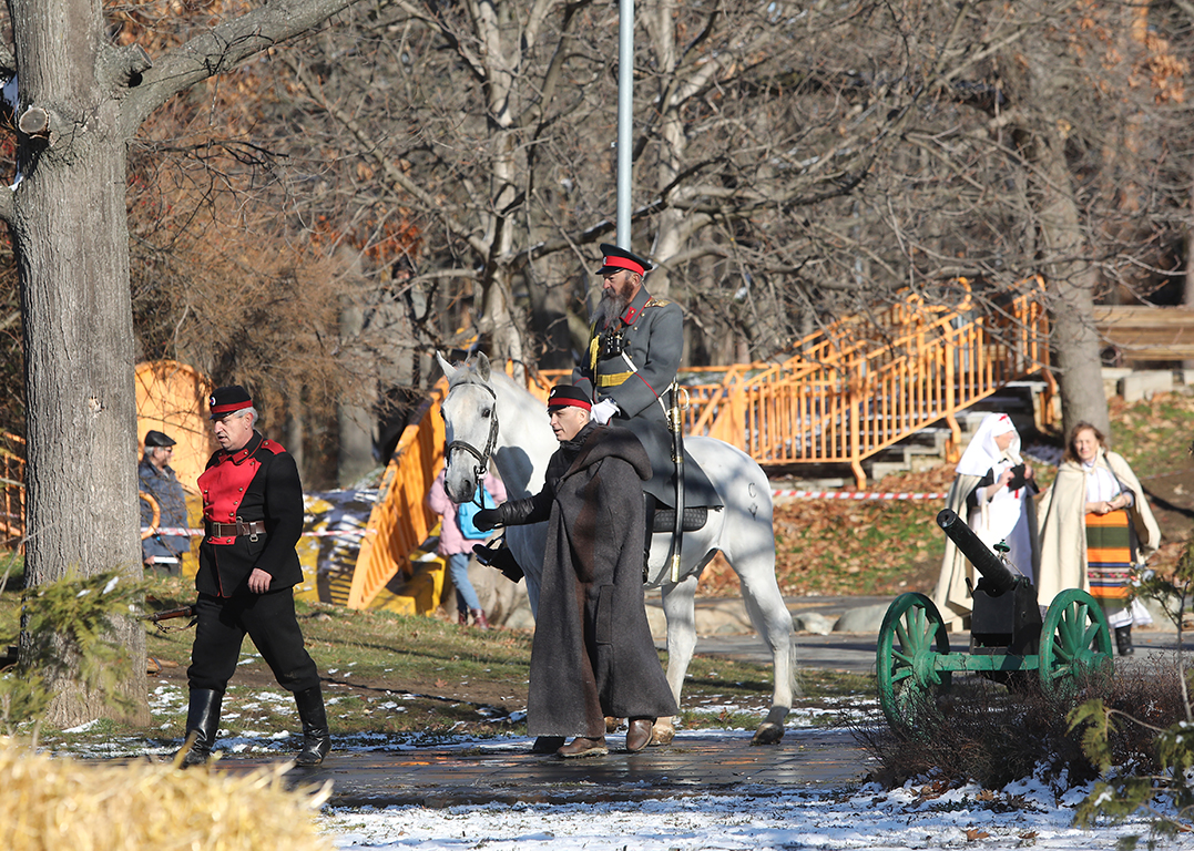 <p>Историческа възстановка по повод 147 години от Освобождението на град София от османско владичество в Северен парк</p>
