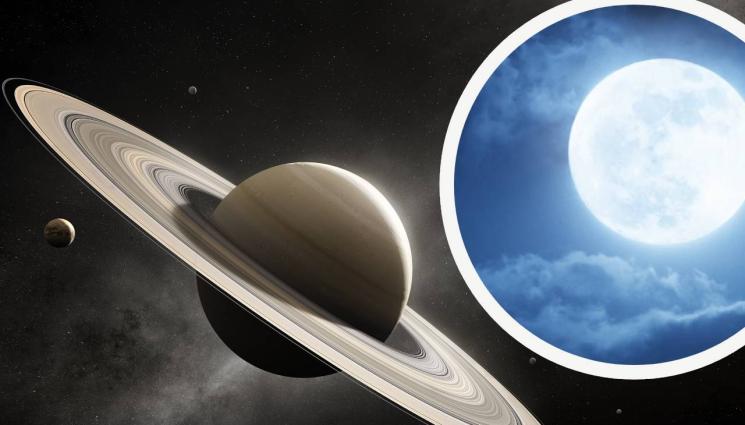 луна сатурн - В СЪБОТНАТА ВЕЧЕР: Луната скрива Сатурн