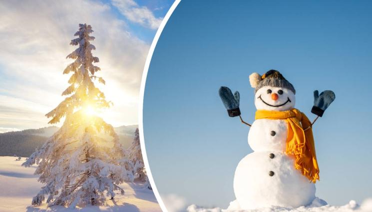 зима слънце