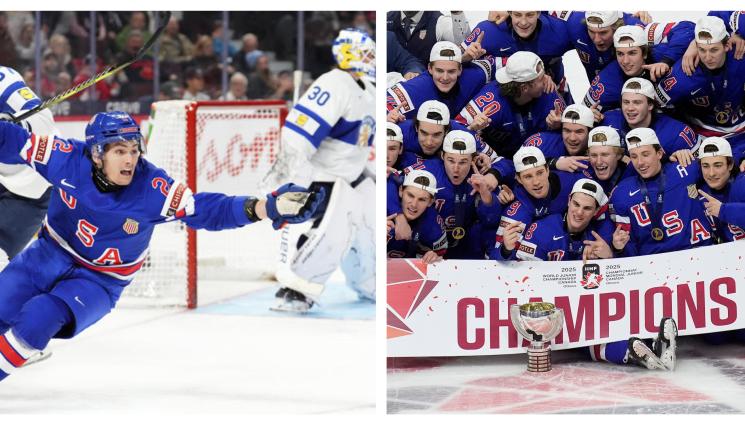 САЩ световно за младежи по хокей - Щатите със седма световна титла по хокей за младежи след инфарктна драма