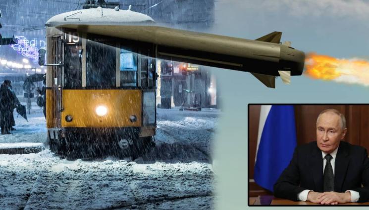 путин ракети трамвай - ВАРВАРСТВО: Русия стреля по градския транспорт в Запорожие, избива пътниците! (СНИМКИ +ВИДЕО 18+)