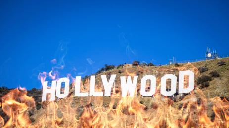 холивуд огън