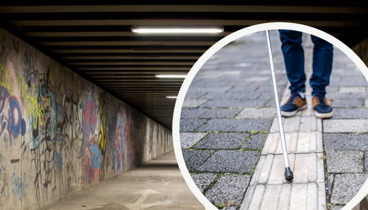 подлез незрящи - СТЪПКА ПО СТЪПКА: Подлез в София с водеща линия за незрящи