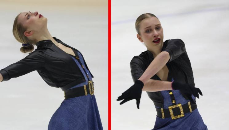 Александра Фейгин - Саша Фейгин първа при фигуристките на „София Трофи“