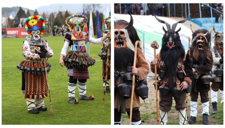 кукери - Кукери разтресоха пътя за Гърция: 9000 гонят злото в Симитли!
