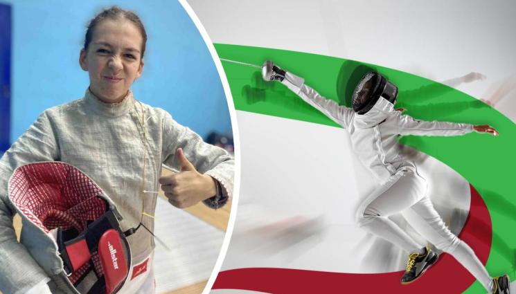 Ралица Гаджева фехтовка - Наша кадетка - бивша балерина, взе бронз на сабя на турнир за Европейската купа в Испания