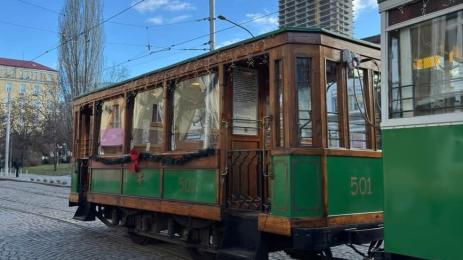 ретро трамвай