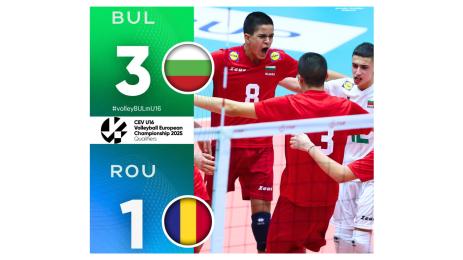 Юноши до 16 волейбол евроквалификация с румъния
