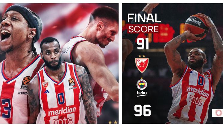 Коди Милър Макинтайър Цървена звезда - 23-3-3-1 на БГ Коди не спасиха Цървена звезда в балканския сблъсък на Евролигата