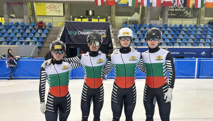 Мъжка щафета шорттрек - Щафетата ни в шорттрека с достойно представяне в Канада