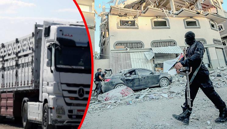 камиони помощи в Газа - ПЪРВИ РЕЗУЛТАТИ ОТ МИРА: 4000 камиона с помощи на прага на Газа! (ВИДЕО)