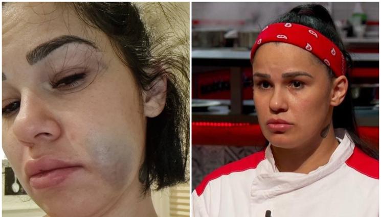 Стефани - СКАНДАЛНО: Стефани от Хелса хвърля стол срещу бивше гадже! (ВИДЕО)