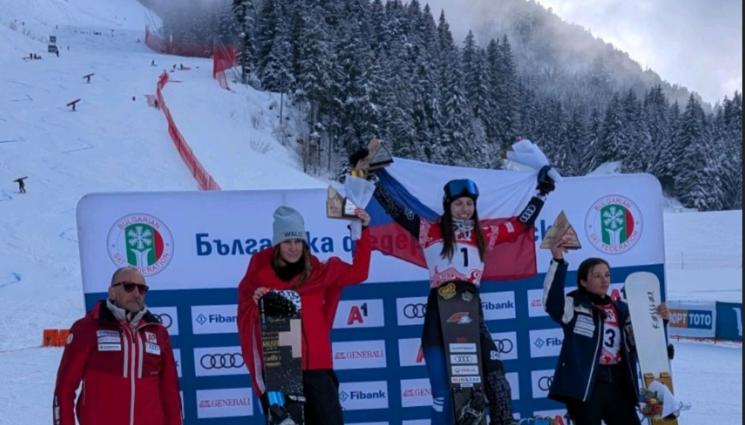 Малена Замфирова - Успехите на Малена Замфирова на Европейската купа по сноуборд в Банско продължиха