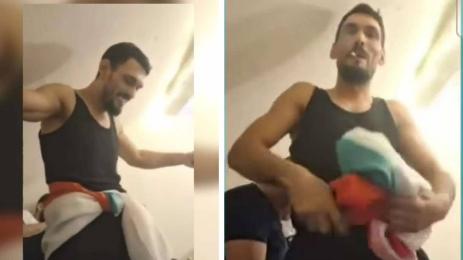 Ангел Илианов поругаване знаме трибагреник флаг