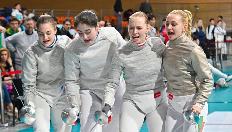 Национален отбор по сабя жени - Националките ни по фехтовка 9-и на сабя за Световната купа в Пловдив