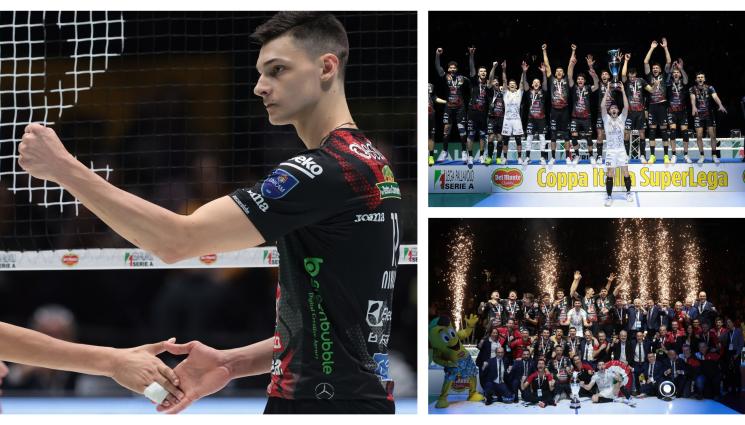 Александър Николов волейбол купа на Италия - Големият син на Владо Николов ликува с купата на Италия