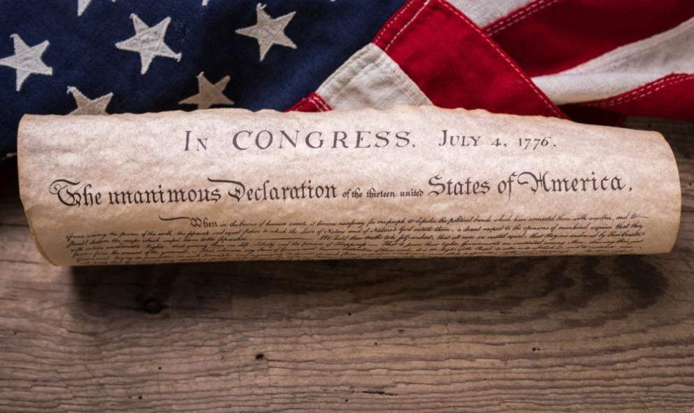 Декларацията за независимост на САЩ е била подписана през 1776 г.,