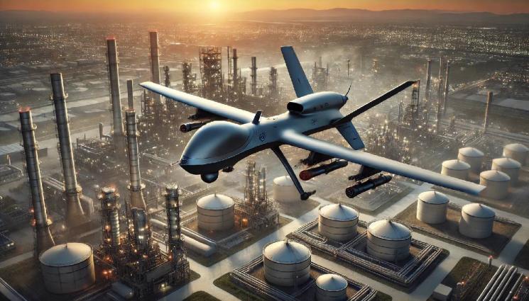 дрон рафинерия - Полша вдигна изтребители, руски дронове навлязоха на НАТО-вска територия!