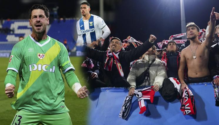 Леганес Райо Батая - Футболна лудница в Община Мадрид: Вратарят на Райо парира 2 дузпи на левандул от Леганес