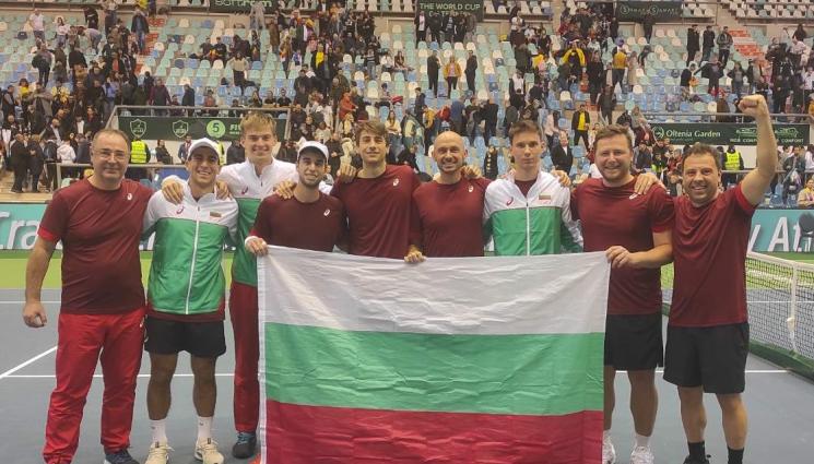 Национален отбор по тенис купа Дейвис - Героичен Адриан Андреев върна България във второто ниво на купа „Дейвис”!